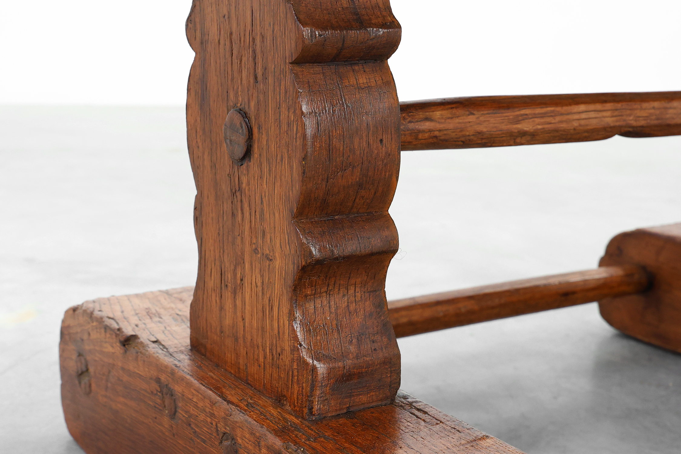 Antique Oak Monastery Coffee Table, France 17th Centurythumbnail